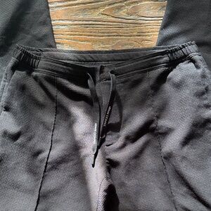 Armani Exchange Black Textured Pants